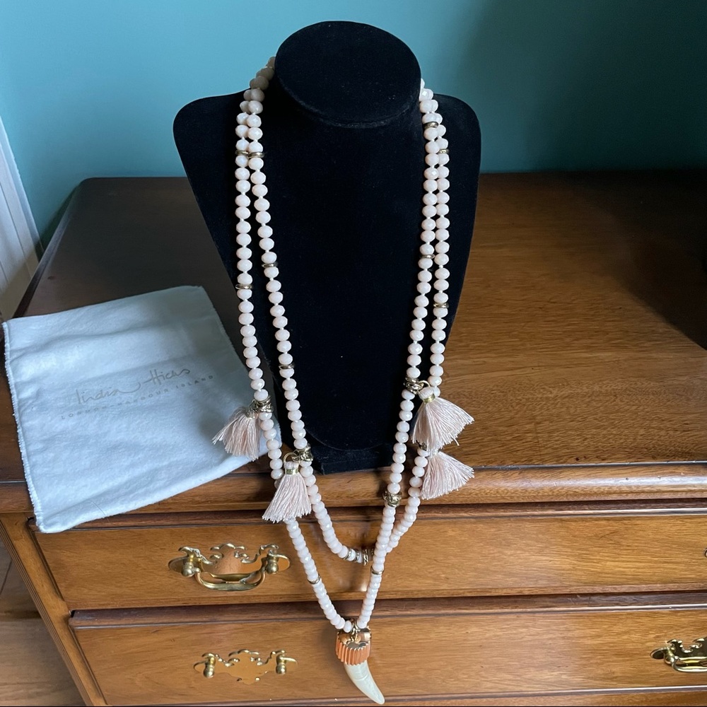 India Hicks Free Spirit Necklace - Nude Pink New